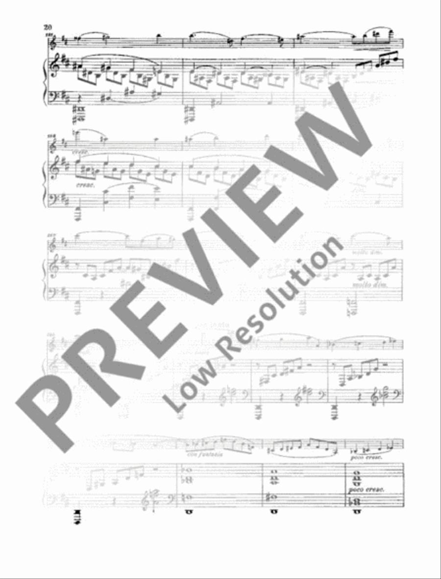 Sonata A Major Violin Solo scores gallery preview page 21