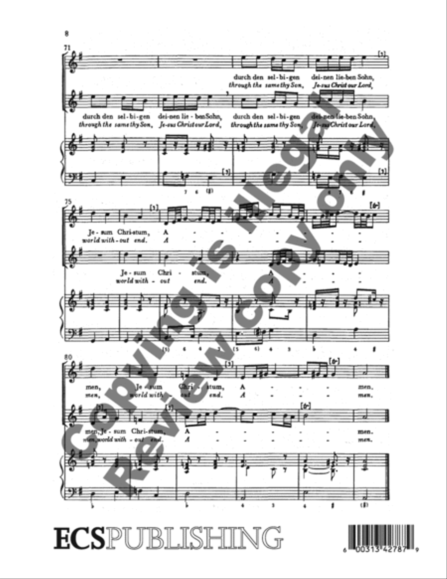 O lieber Herre Gott (O Blessed Lord God) TB scores gallery preview page 4