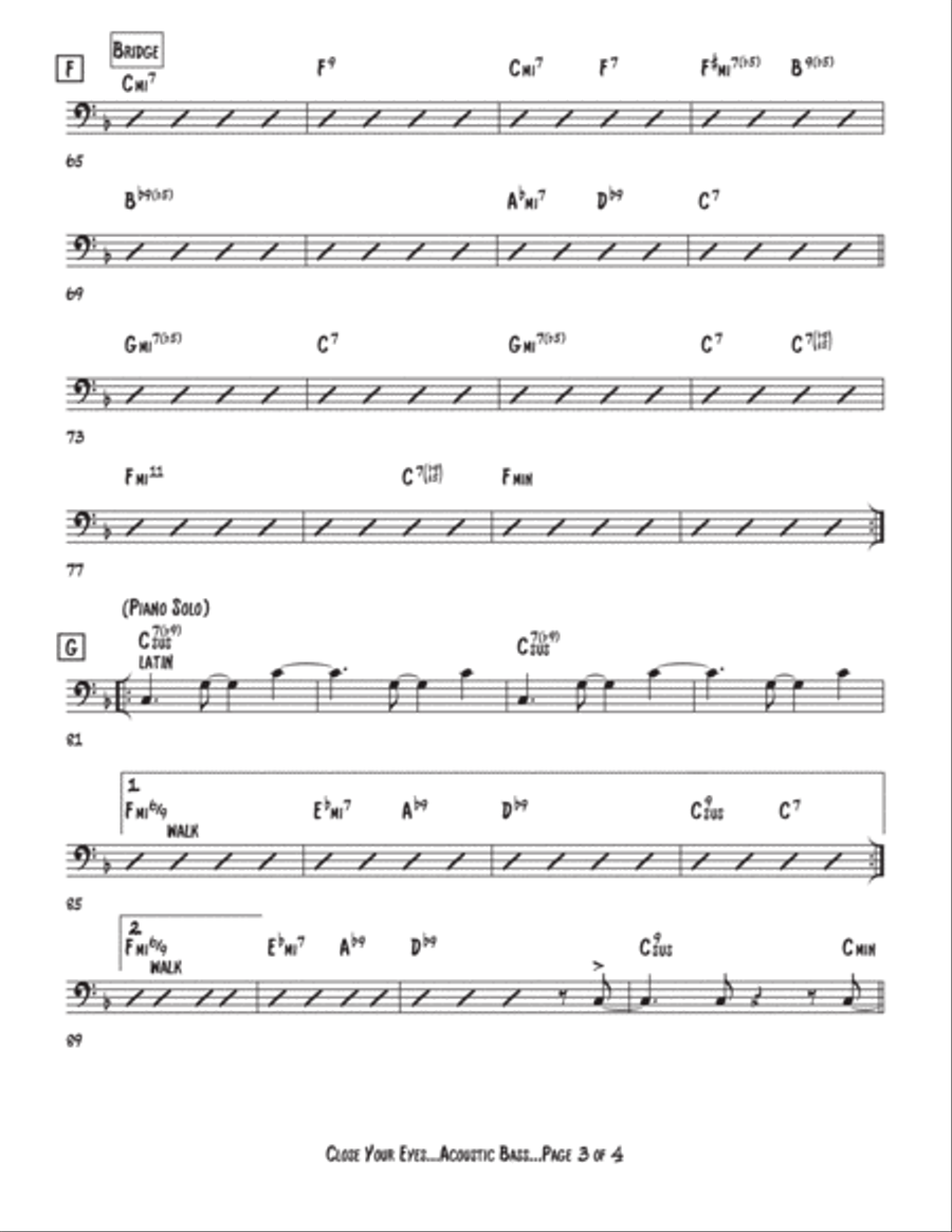 Close Your Eyes Close Your Eyes Jazz Ensemble scores gallery preview page 3