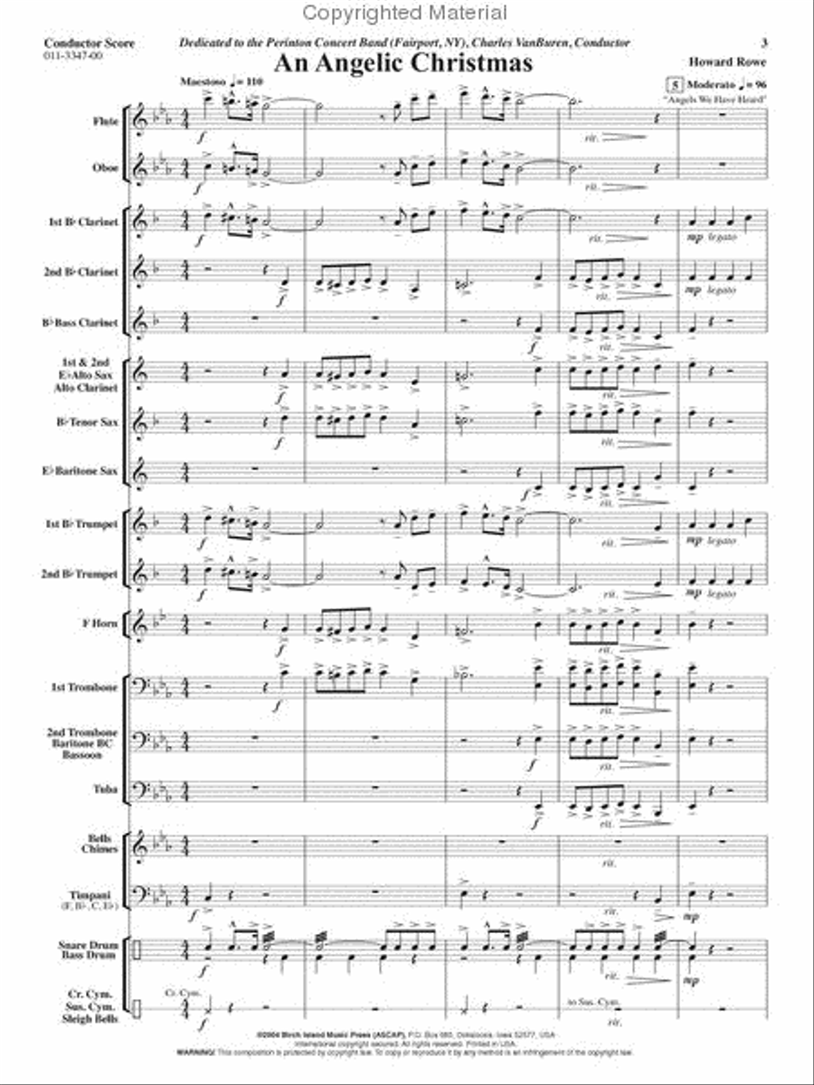 An Angelic Christmas An Angelic Christmas Concert Band scores gallery preview page 2