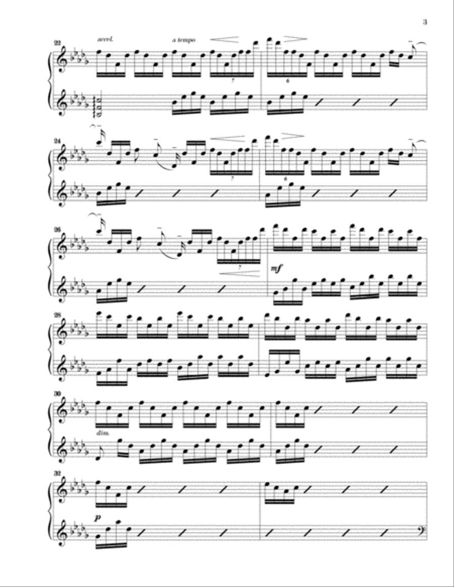 Water Water Piano Solo scores gallery preview page 3