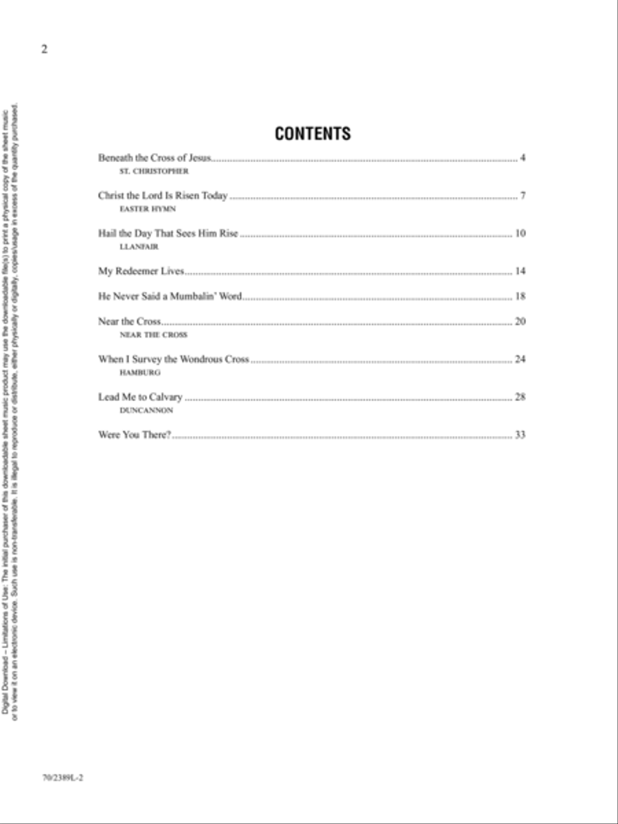 The Rugged Cross, the Empty Tomb Piano Solo scores gallery preview page 2