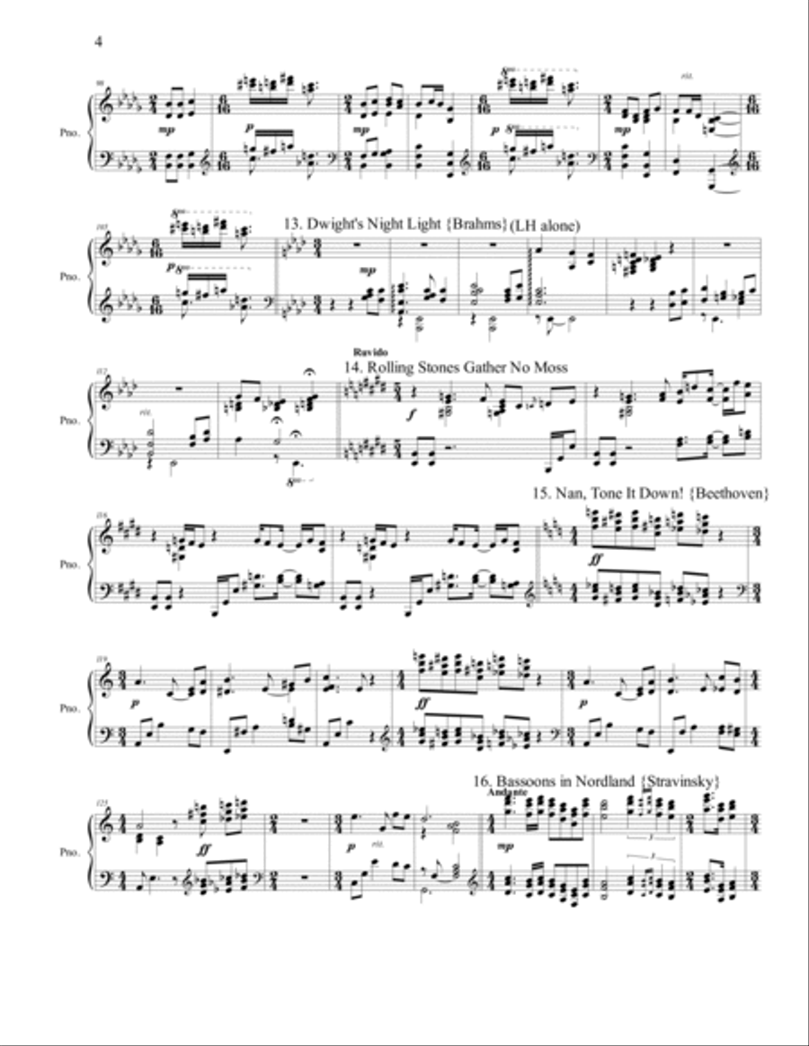 Musically Declined, Part 6 Piano Solo scores gallery preview page 4