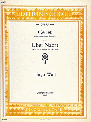 Book cover for Gebet / Über Nacht