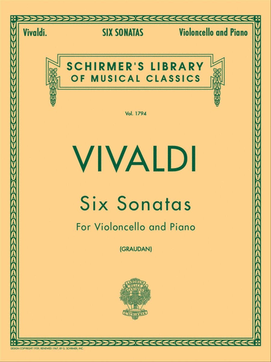 6 Sonatas Piano Accompaniment scores gallery preview page 1