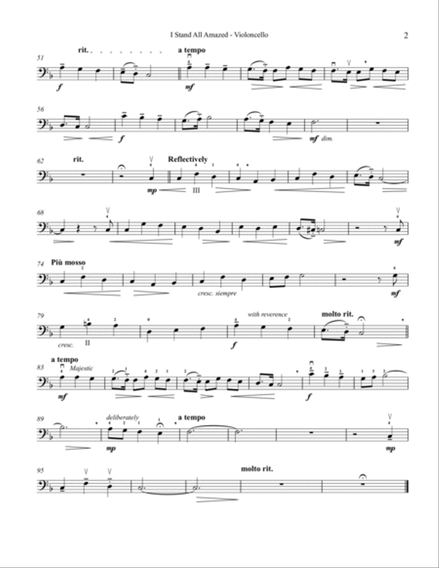 I Stand All Amazed Small Ensemble scores gallery preview page 2