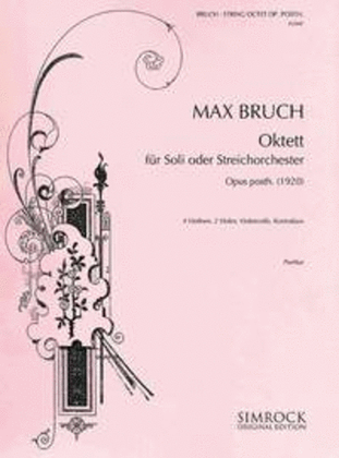 Book cover for Oktett Op. Posth.