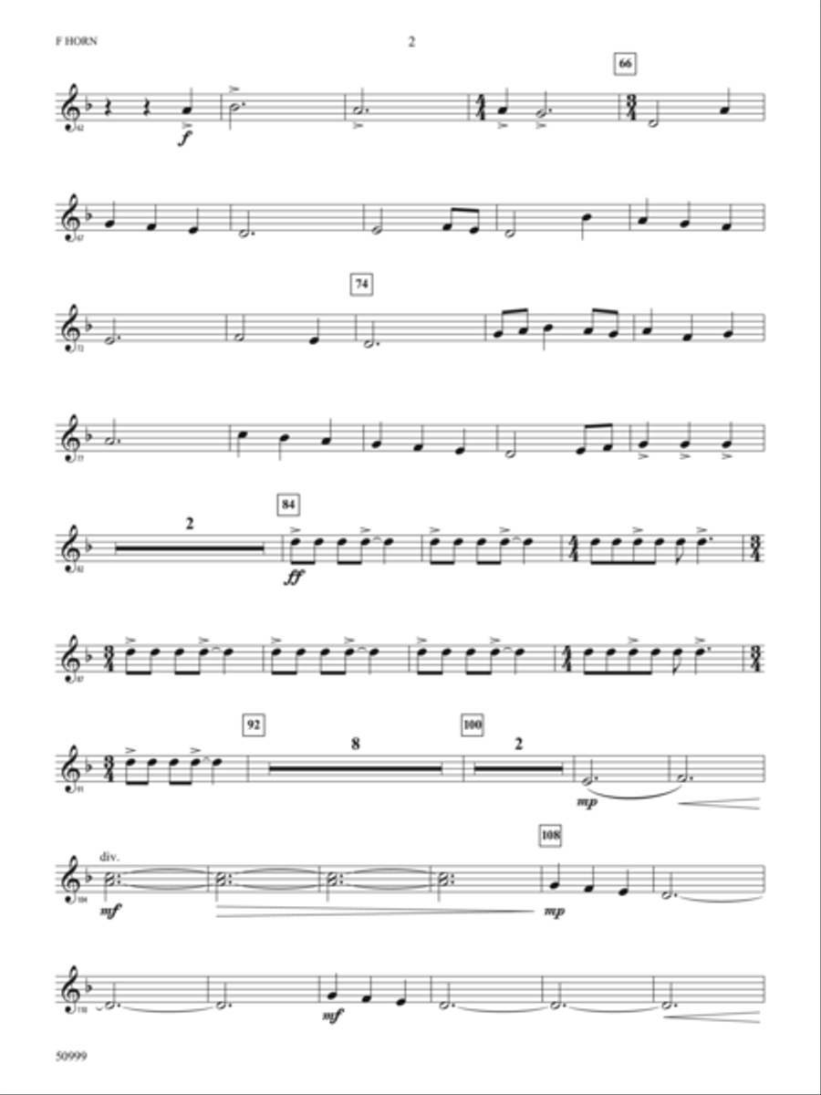 Circles: 1st F Horn Concert Band scores gallery preview page 2
