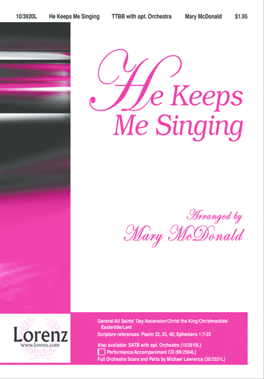 He Keeps Me Singing TTBB scores gallery preview page 2
