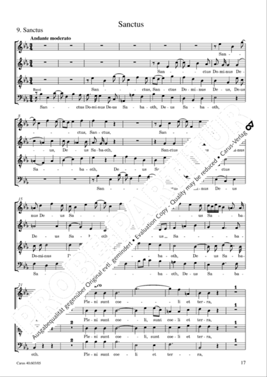 Grosse Orgelsolomesse in Es 4-Part scores gallery preview page 18