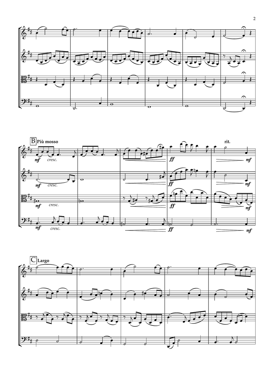 Once Upon A Time In The West from the Paramount Picture ONCE UPON A TIME IN THE WEST String Quartet scores gallery preview page 3