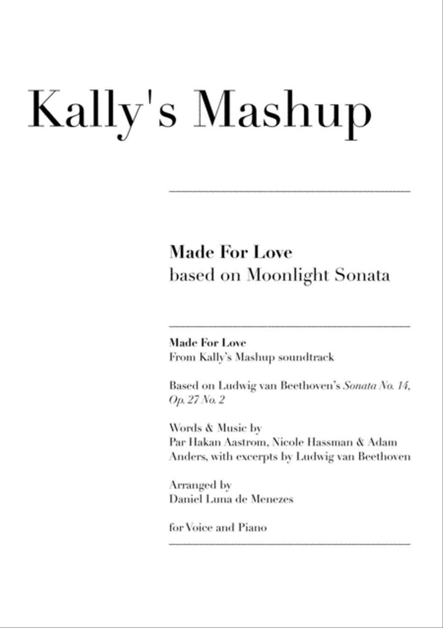 Made For Love Voice scores gallery preview page 1