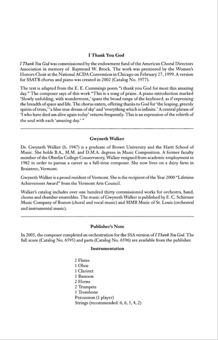 I Thank You God (SSA) SSA scores gallery preview page 2
