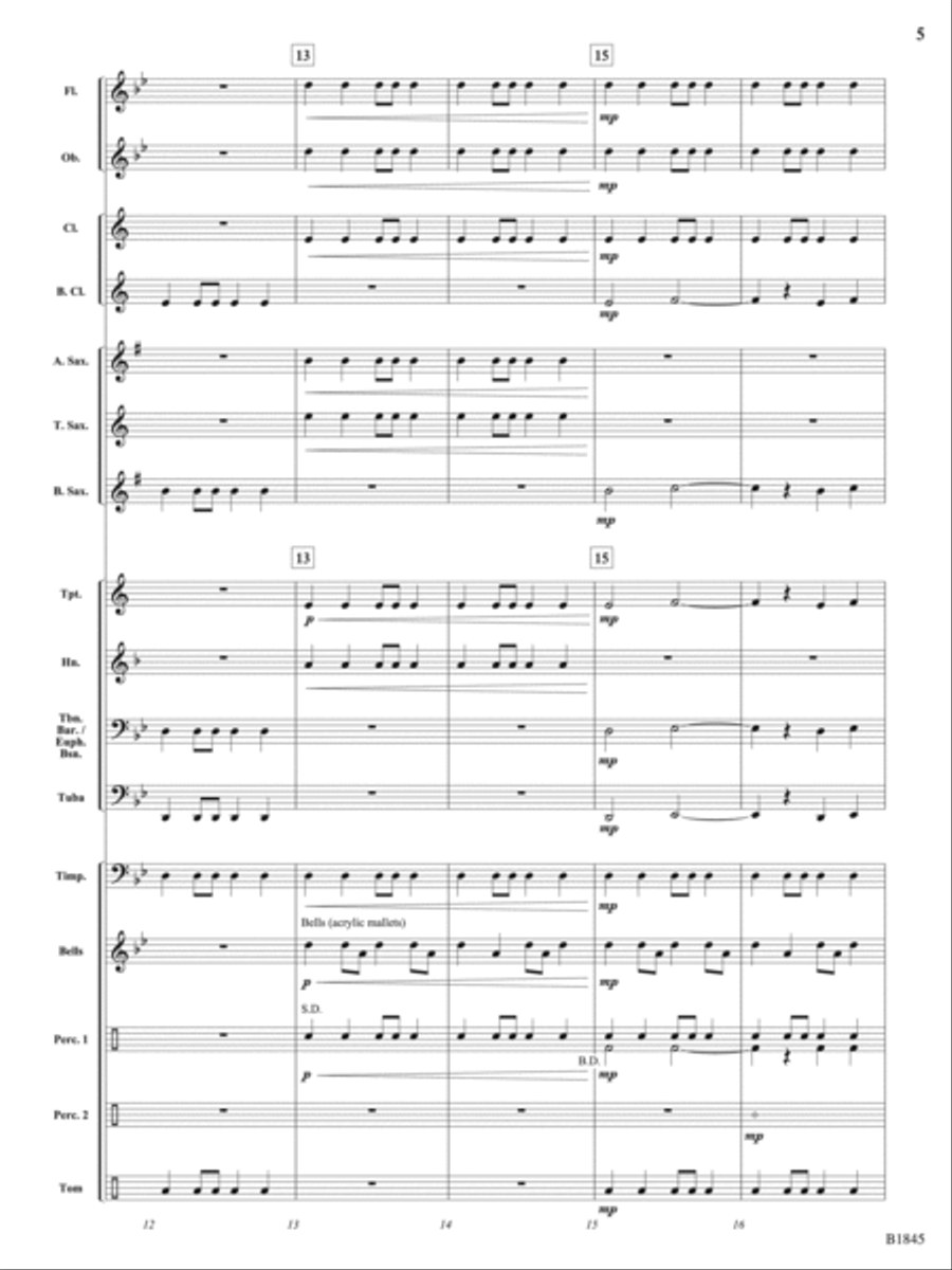 Deimos (Bringer of Terror): Score Concert Band scores gallery preview page 5