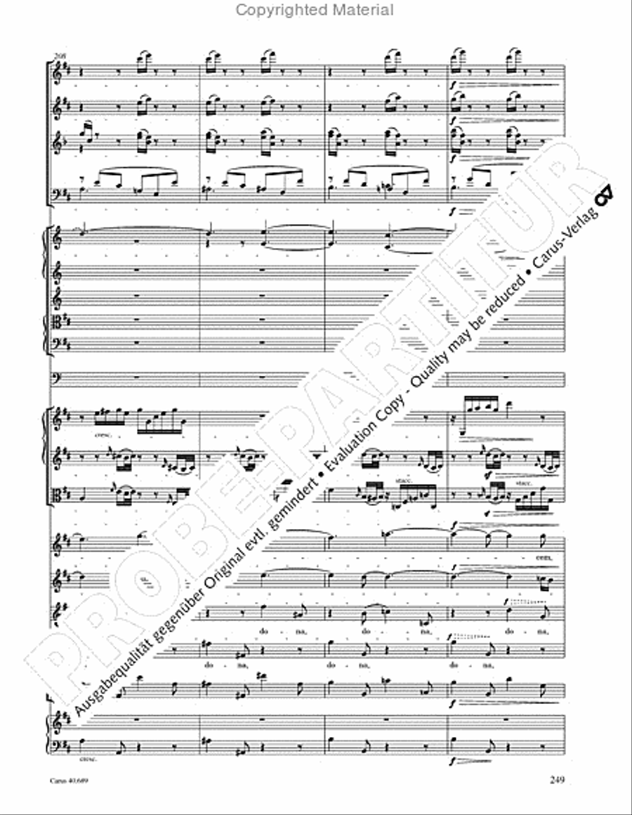 Missa solemnis Missa solemnis 4-Part scores gallery preview page 265