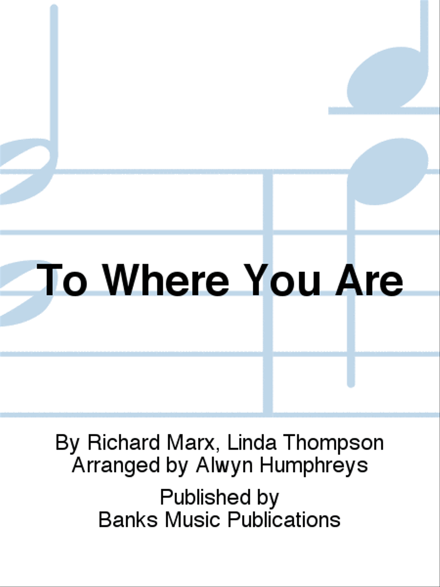 To Where You Are To Where You Are TTBB scores gallery preview page 1