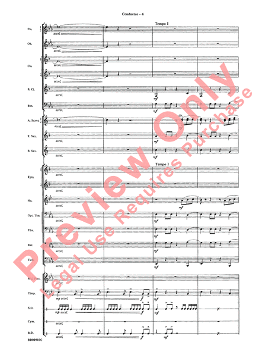 Crestar Overture Crestar Overture Concert Band scores gallery preview page 7