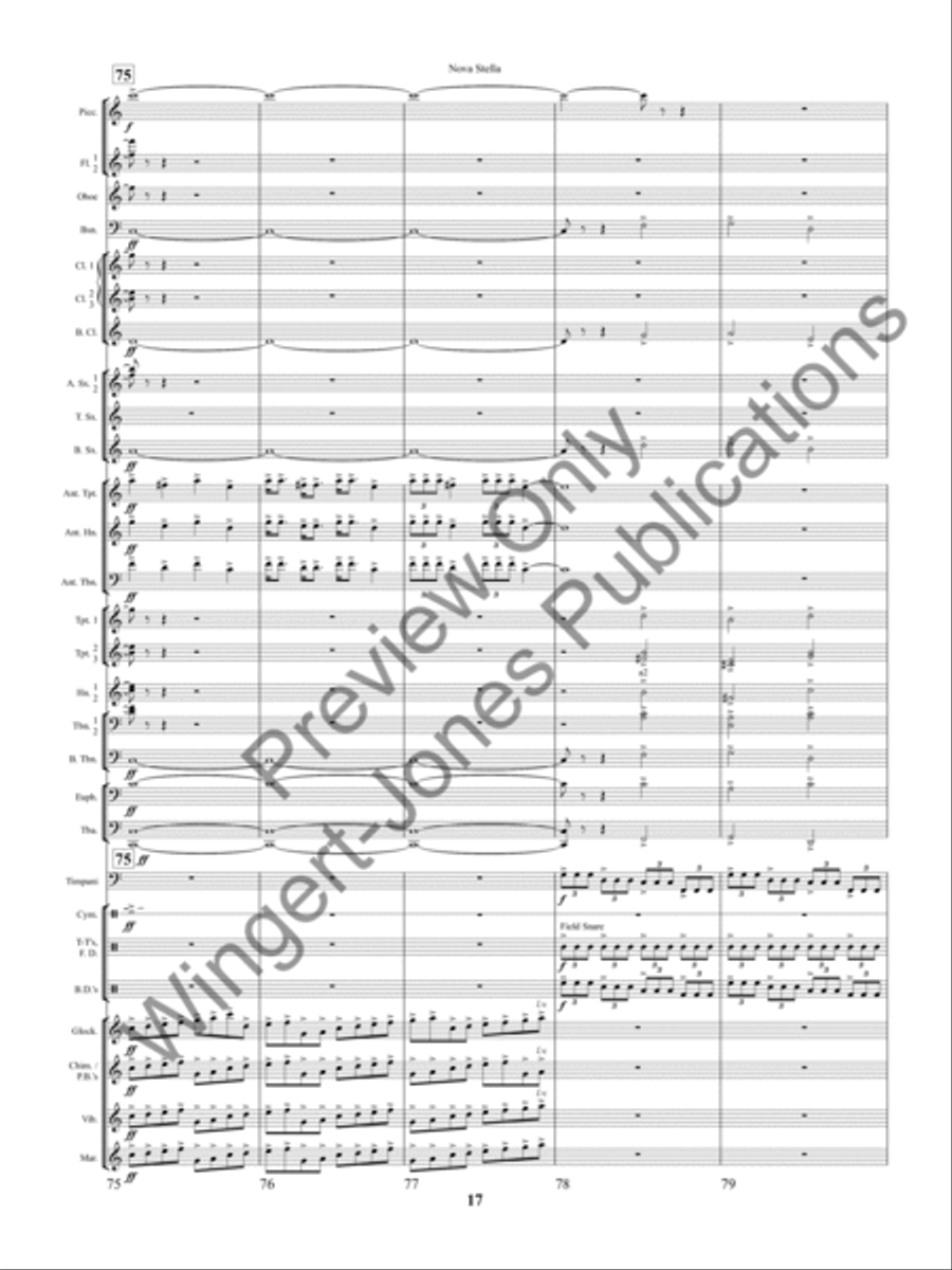 Nova Stella Concert Band scores gallery preview page 20