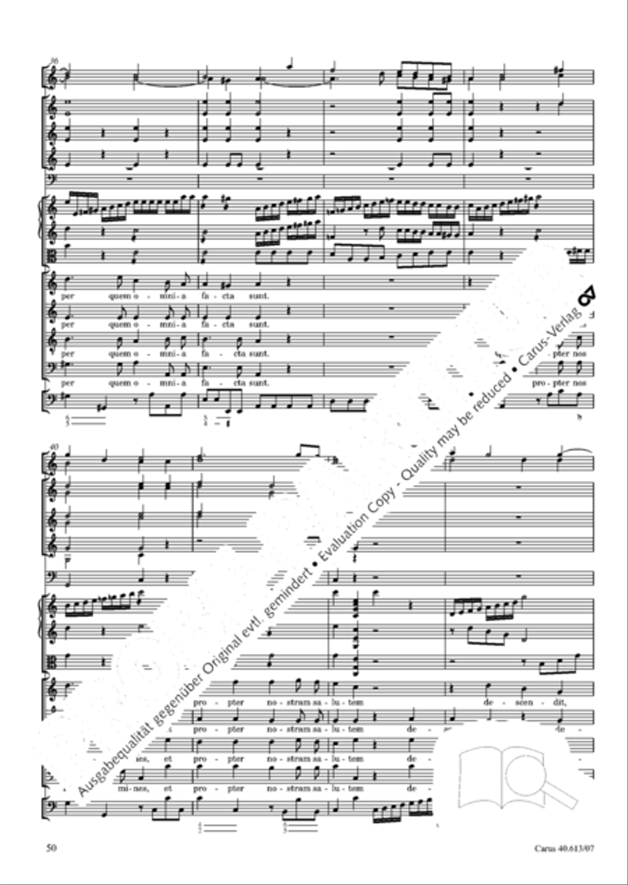 Mass in C (Missa in C) 4-Part scores gallery preview page 57