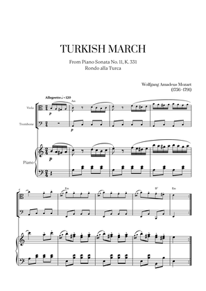 W. A. Mozart - Turkish March (Alla Turca) for Viola, Trombone and Piano