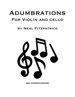 Book cover for Adumbrations For Cello and Violin