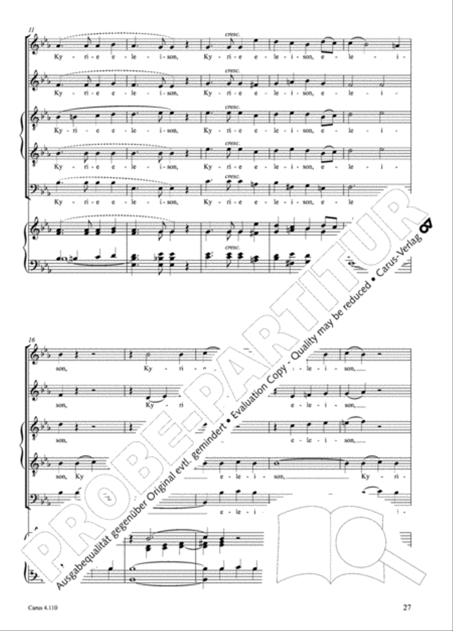 20 Latin Motets (Chants sacres latin/ 20 latein. Motetten) 4-Part scores gallery preview page 28