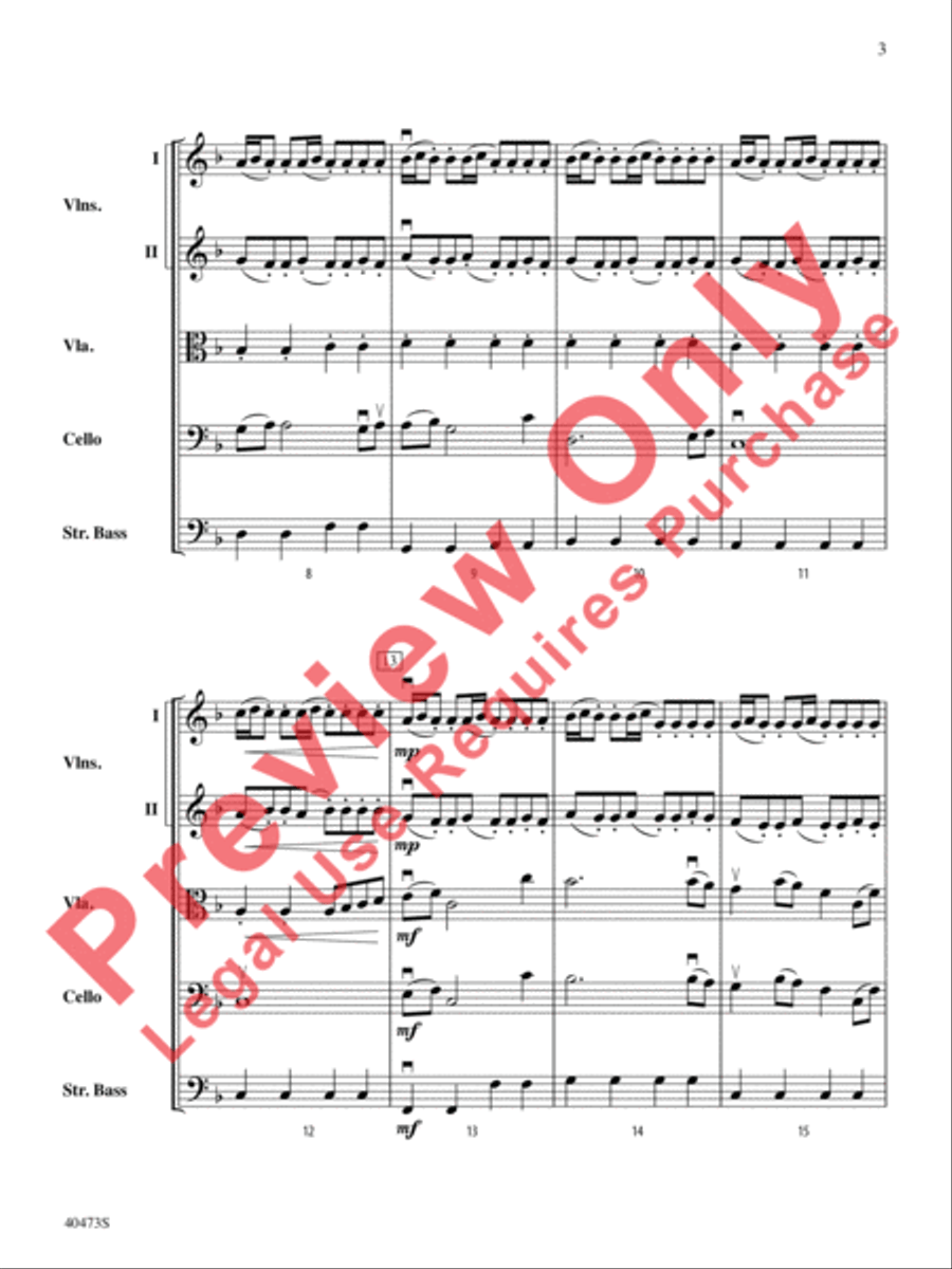 Across the Wind String Orchestra scores gallery preview page 4