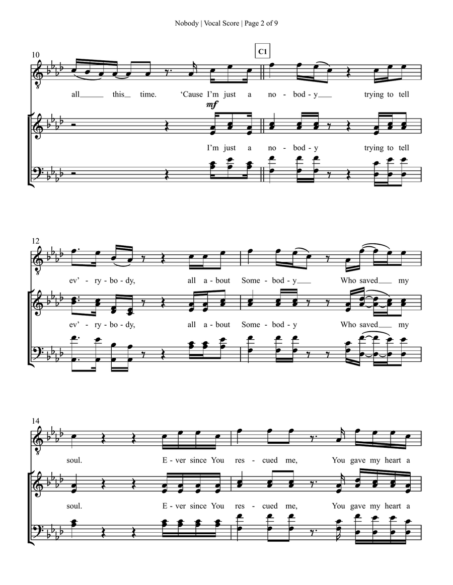 Nobody 4-Part scores gallery preview page 2