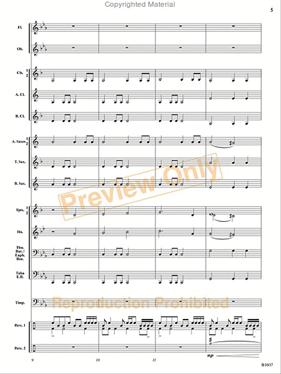 The Fires of Bandai Concert Band scores gallery preview page 26