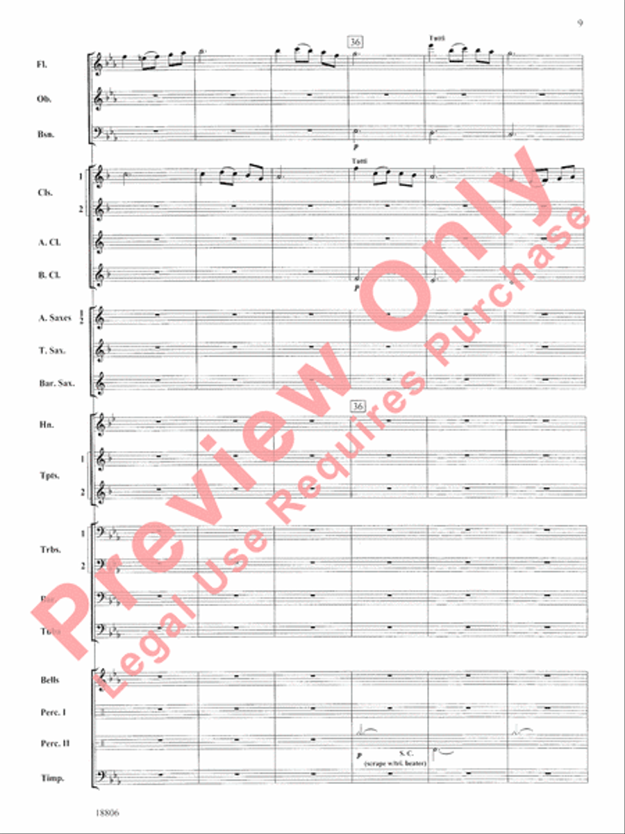 Quintology Concert Band scores gallery preview page 10