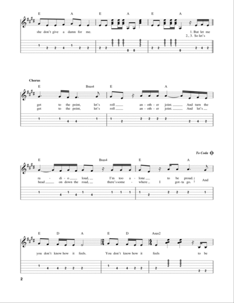 You Don't Know How It Feels Acoustic Guitar scores gallery preview page 2