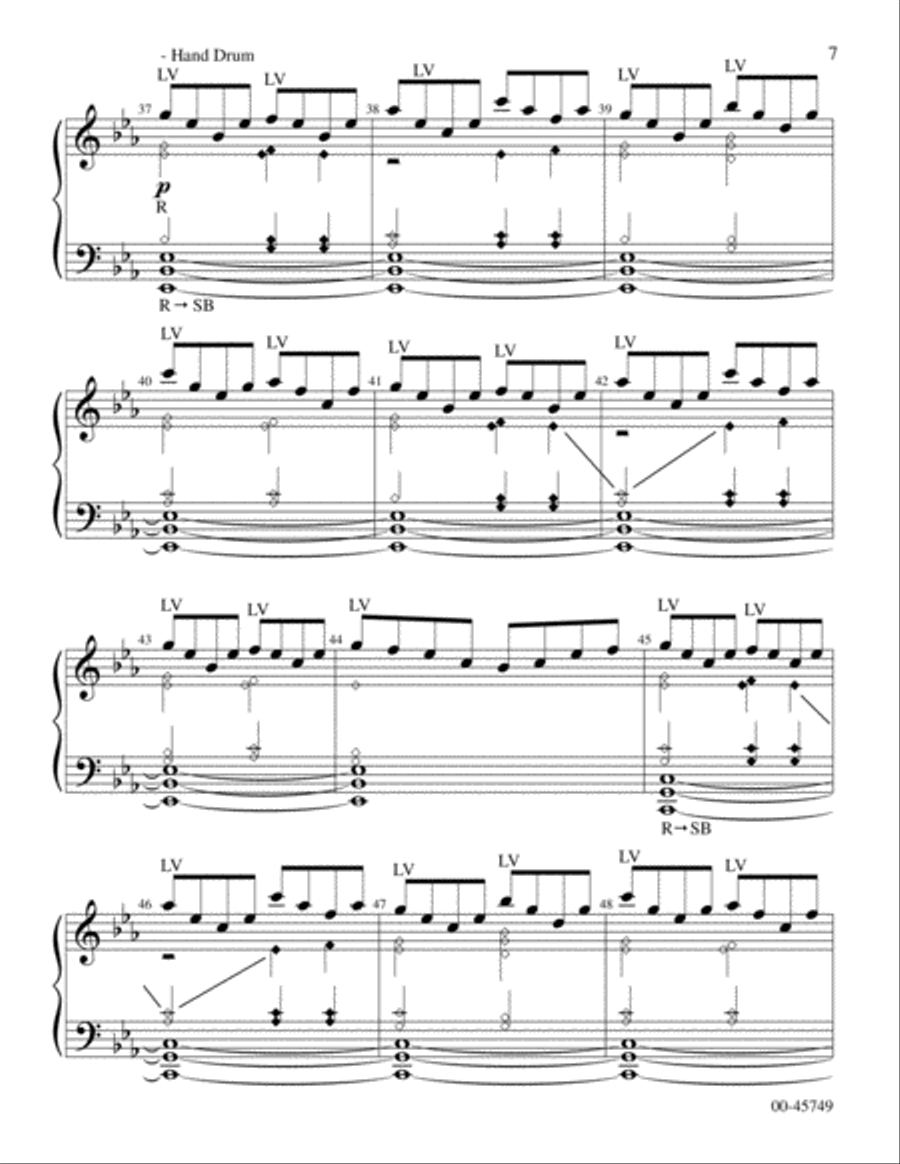 Celtic Dance on Pleading Savior Handbell Choir scores gallery preview page 7