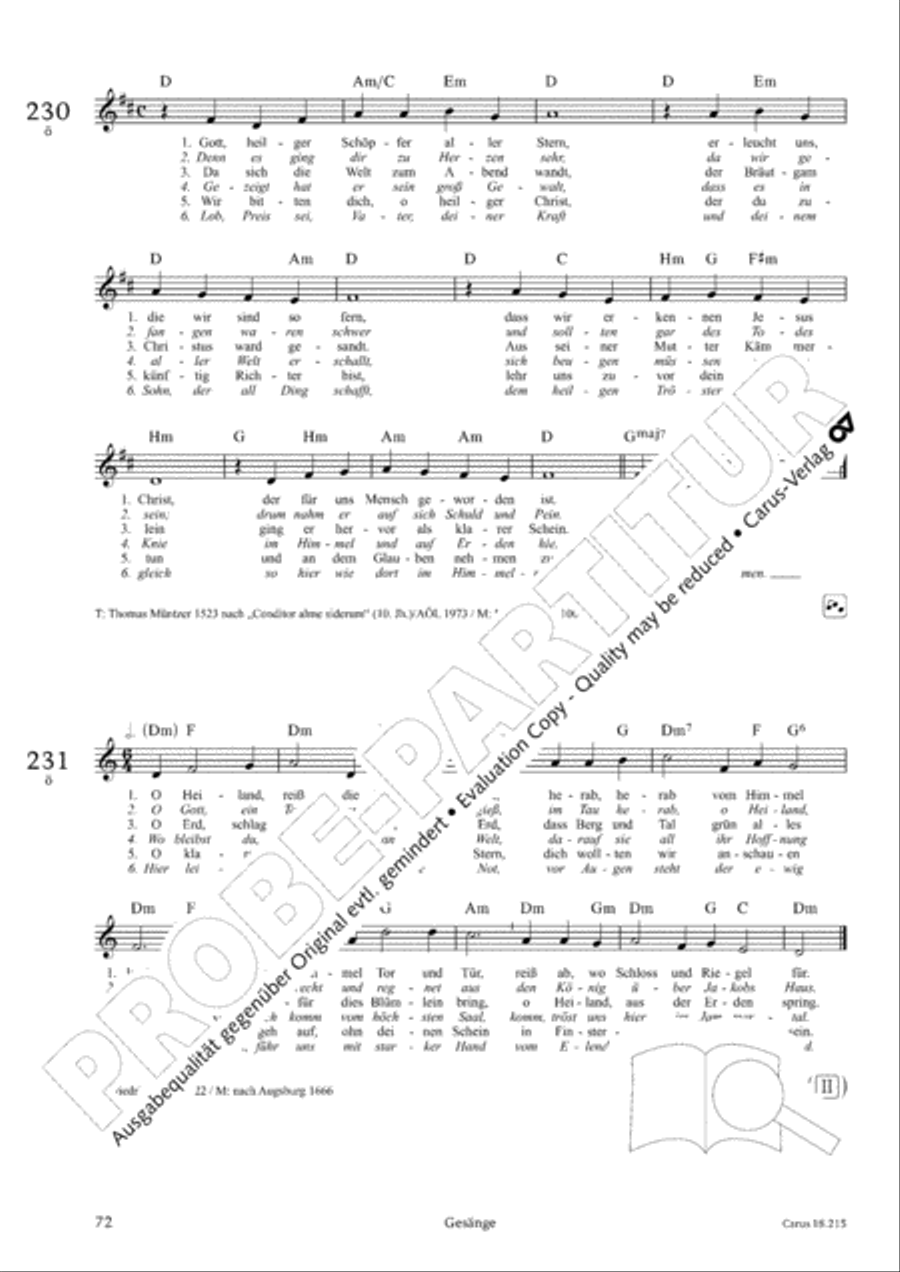 Gitarrenbuch zum Gotteslob Guitar scores gallery preview page 69