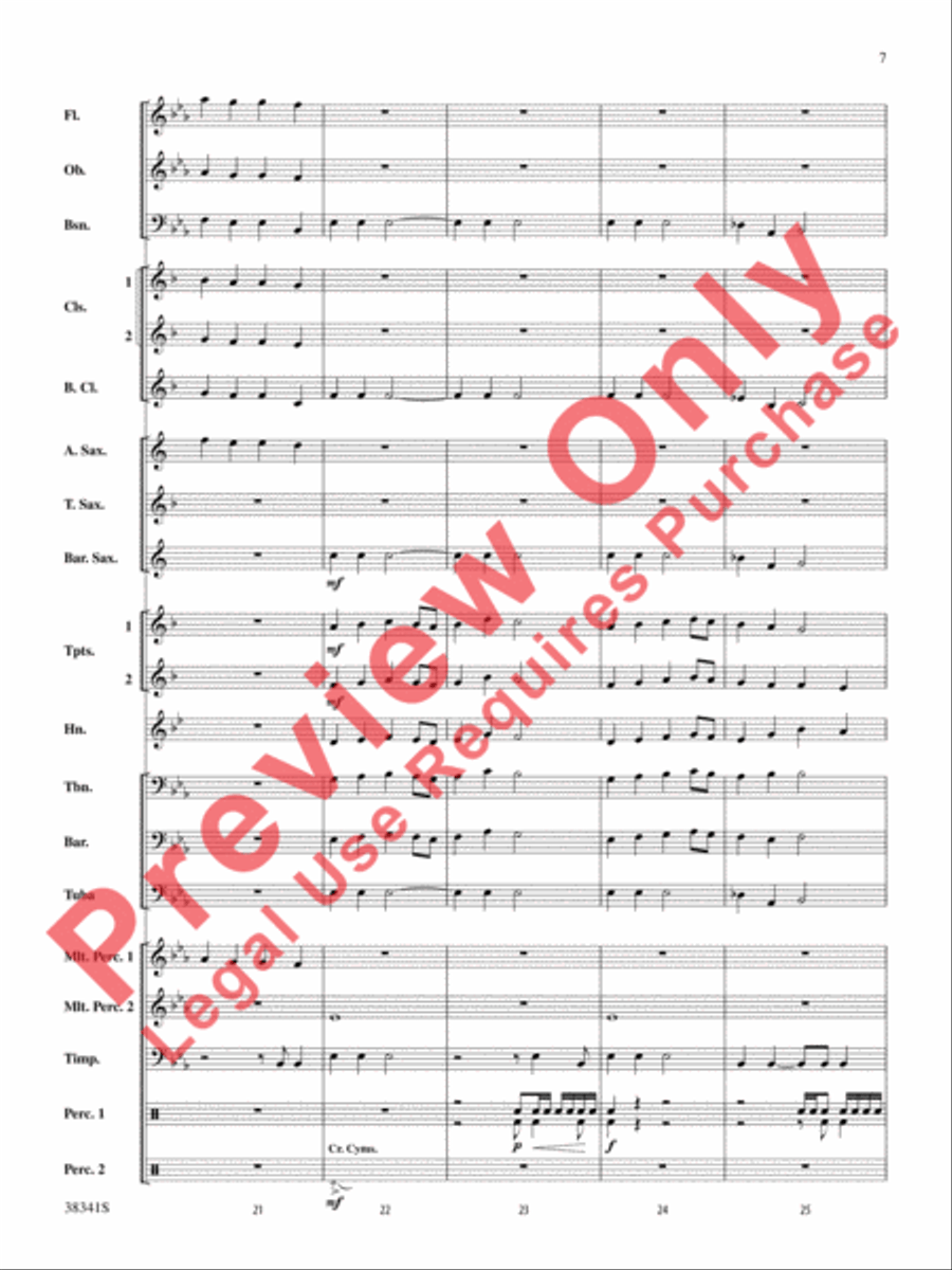 A Canadian Christmas Concert Band scores gallery preview page 8