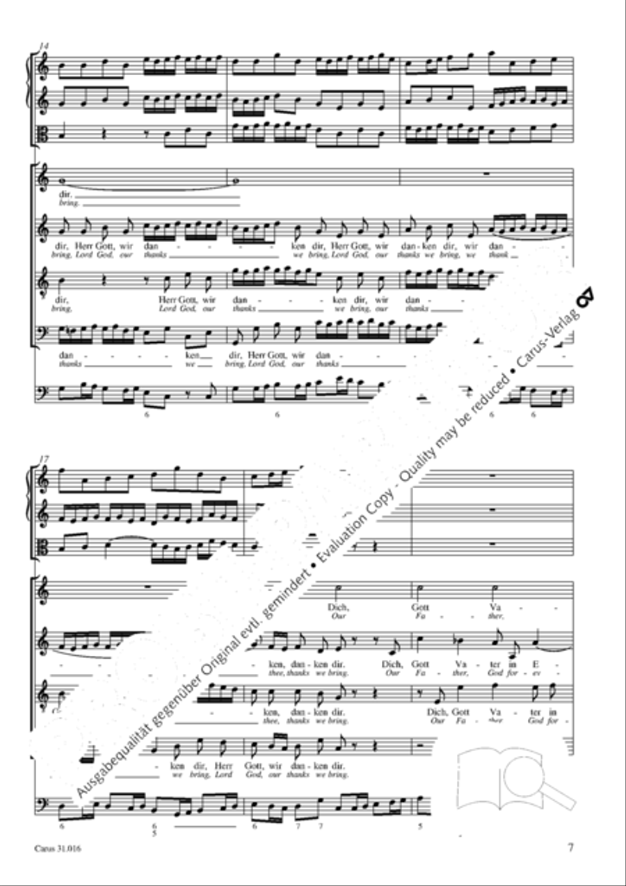 Lord God, thy praise we sing (Herr Gott, dich loben wir) ATB scores gallery preview page 8
