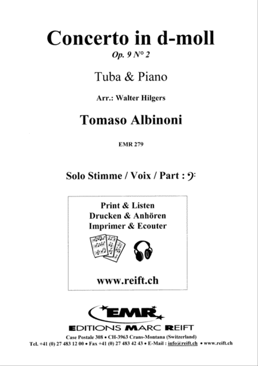 Concerto in d-moll Concerto in d-moll Tuba scores gallery preview page 2