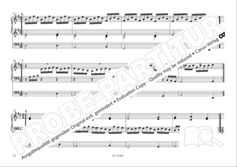 Das Husumer Orgelbuch von 1758 Organ Solo scores gallery preview page 13