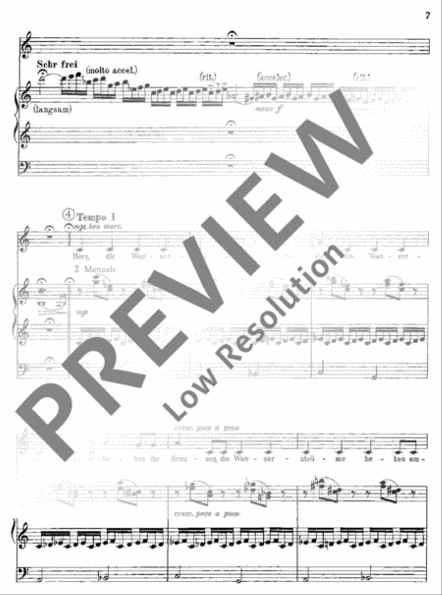 Der 93. Psalm Unison Choir scores gallery preview page 8