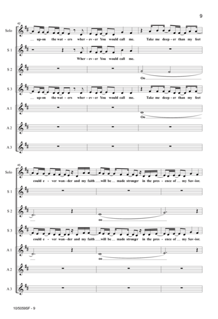 Oceans (Where Feet May Fail) SSAA scores gallery preview page 9