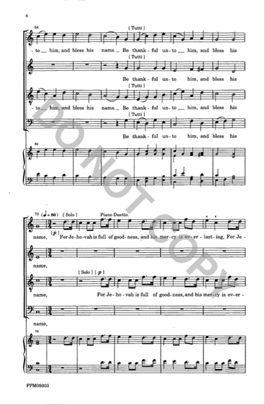 An Anthem of Praise 4-Part scores gallery preview page 7