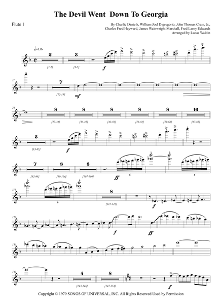 The Devil Went Down To Georgia by The Charlie Daniels Band Full Orchestra - Digital Sheet Music