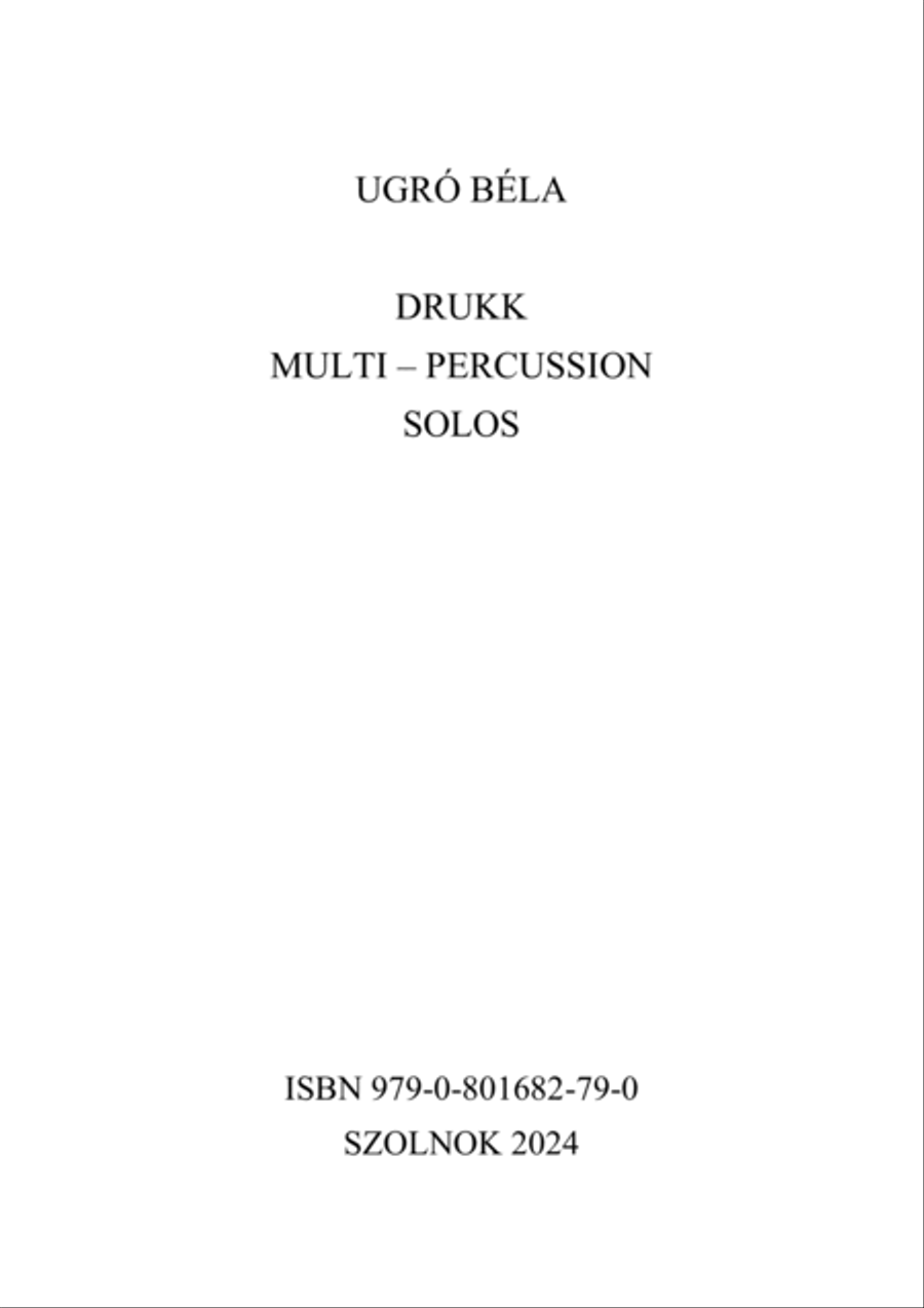 Drukk - Multi - Percussion Solos Percussion scores gallery preview page 3