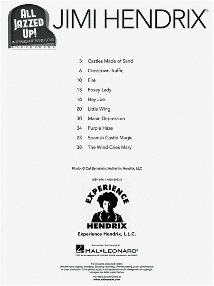 Jimi Hendrix - All Jazzed Up! Piano Solo scores gallery preview page 2
