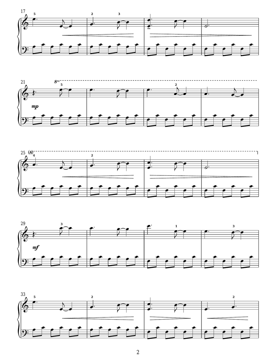 Telegram Easy Piano scores gallery preview page 2