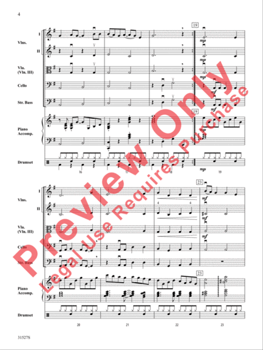 (What a) Wonderful World String Orchestra scores gallery preview page 5