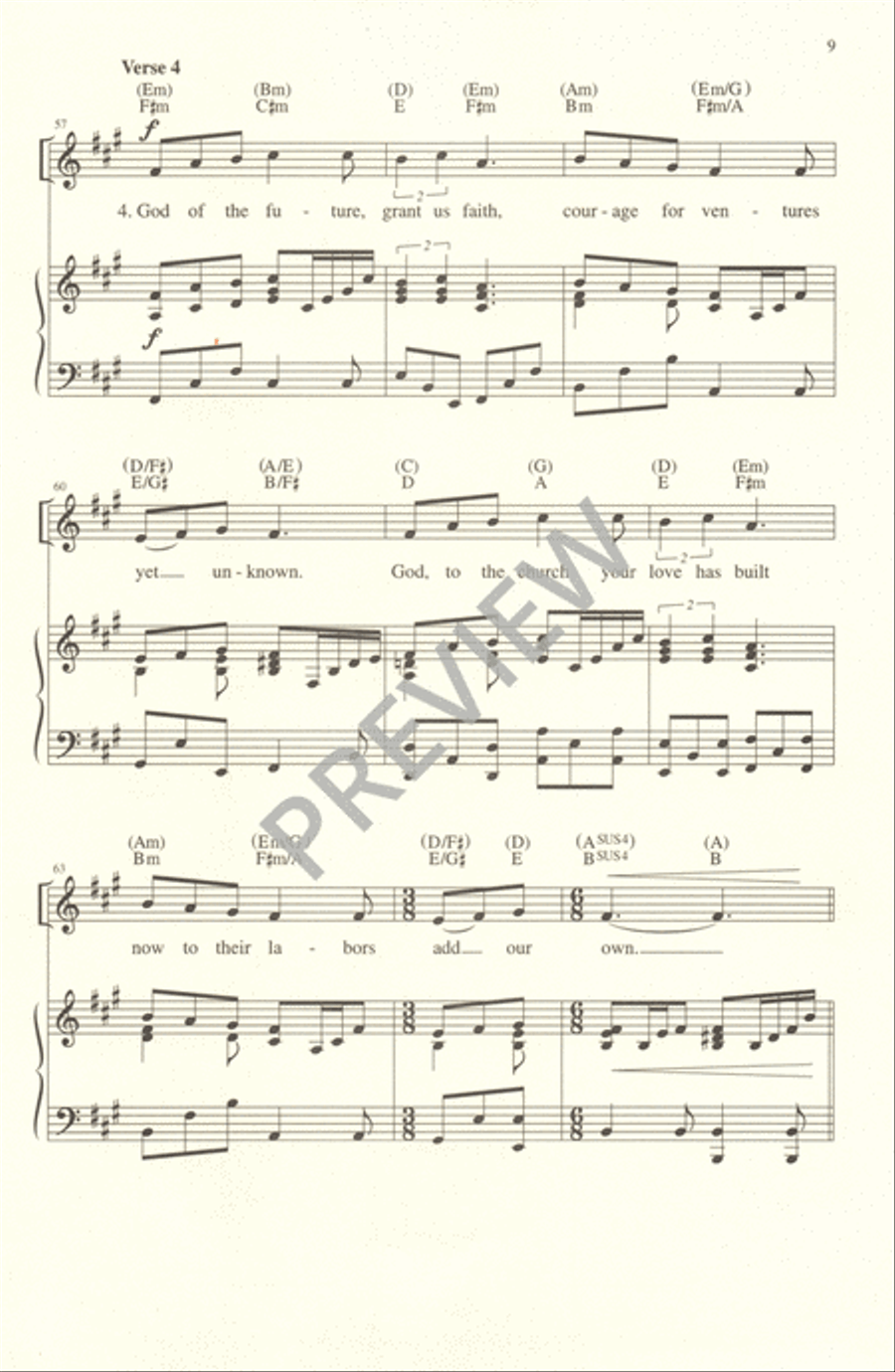 God of the Ages 4-Part scores gallery preview page 9