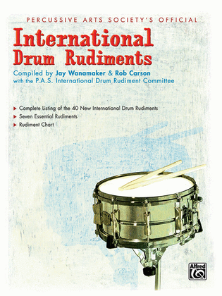 Book cover for International Drum Rudiments (Book)