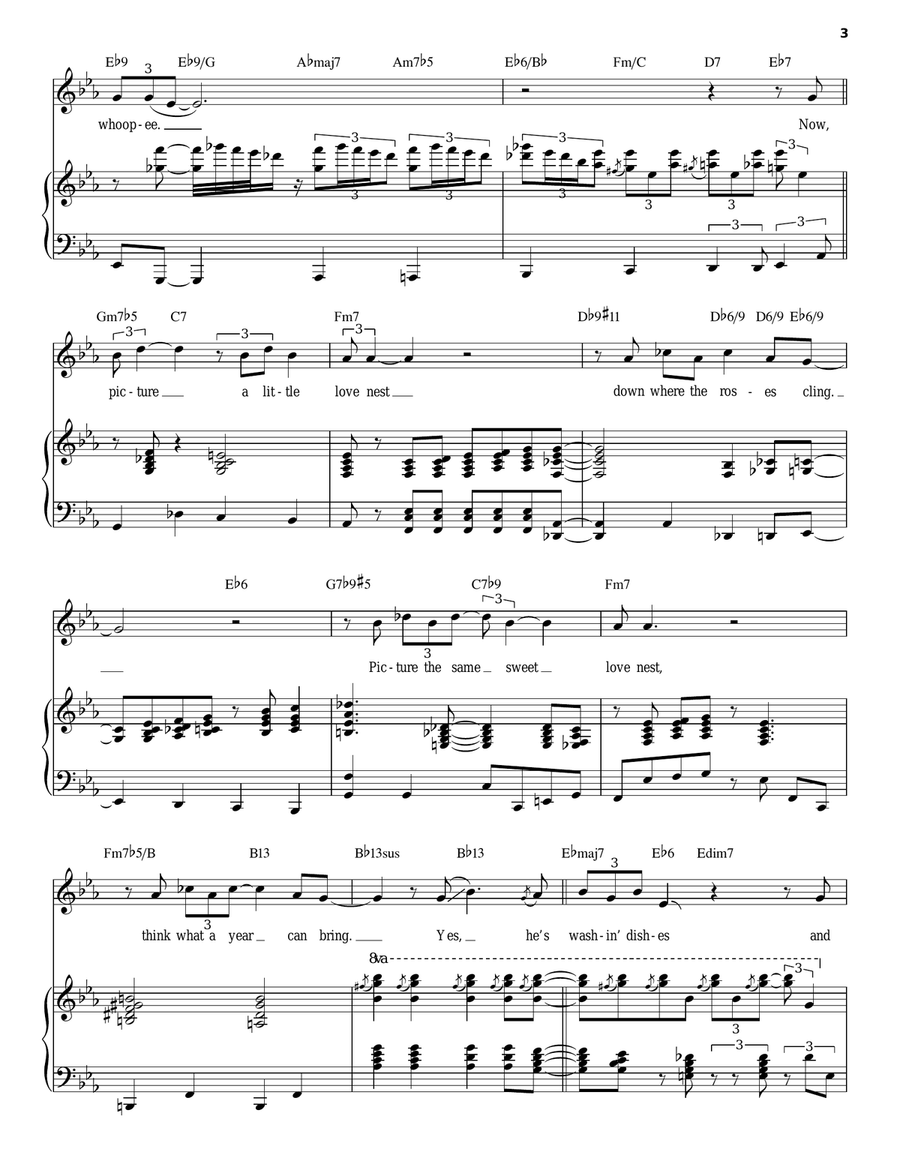 Makin' Whoopee! Piano, Vocal scores gallery preview page 3