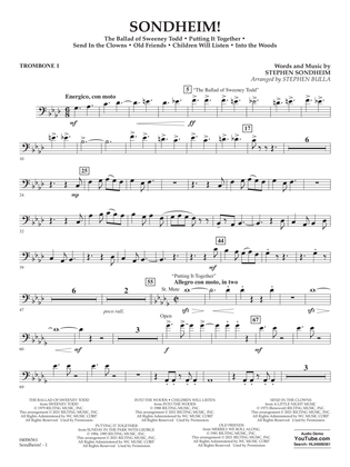 Sondheim! (arr. Stephen Bulla) - Trombone 1