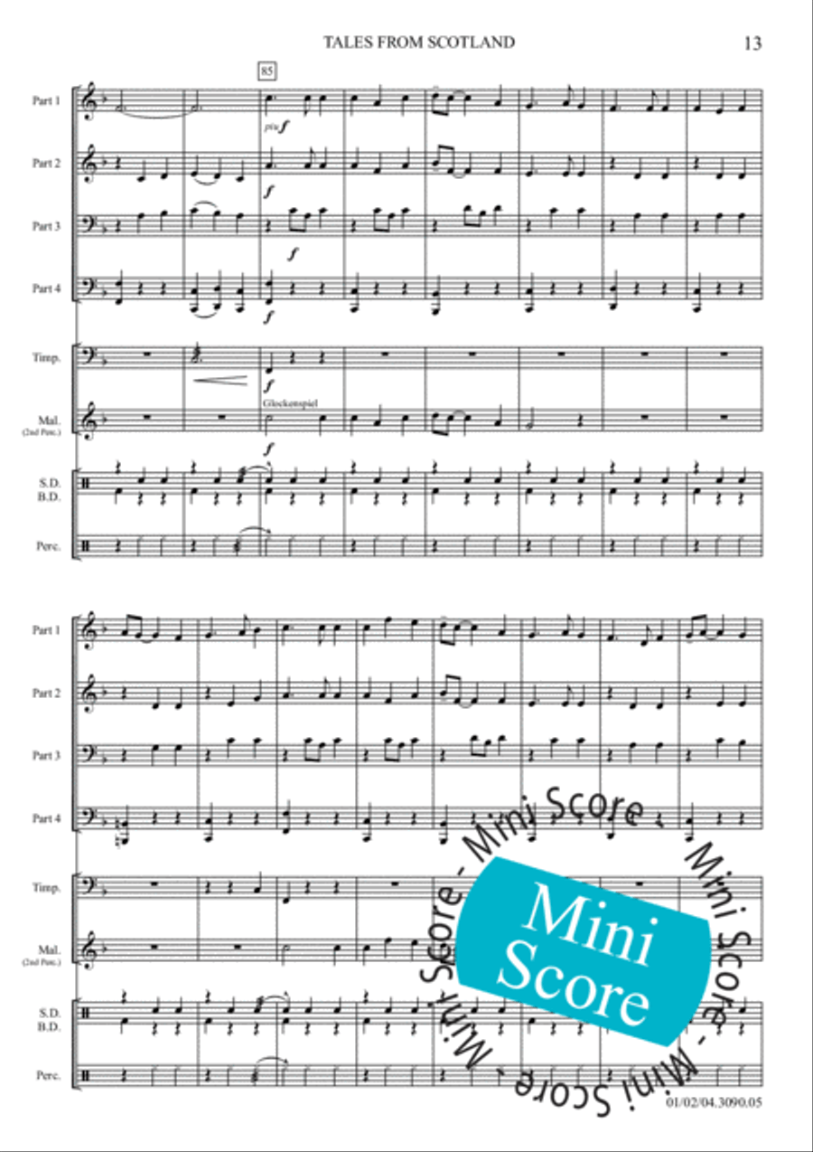 Tales from Scotland Brass Ensemble scores gallery preview page 17